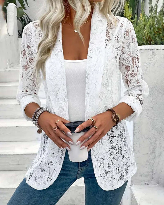 Savannah | Lace elegant blazer